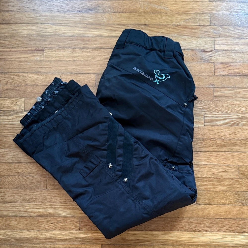 Black Women's snow skiing Cargo Pants